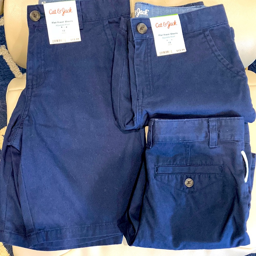3 pair Navy Uniform Shorts